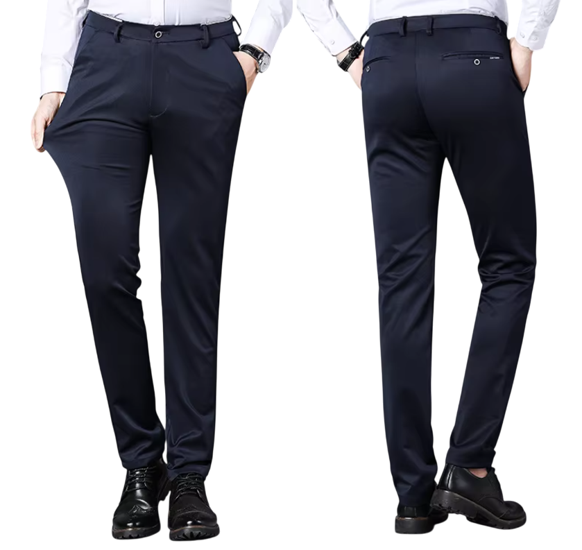 Modern Refinement, Navy Tailored Trousers