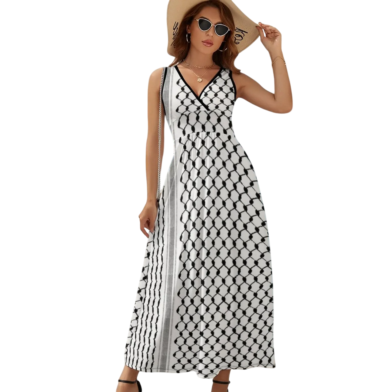Chic Simplicity, Monochrome Maxi Dress