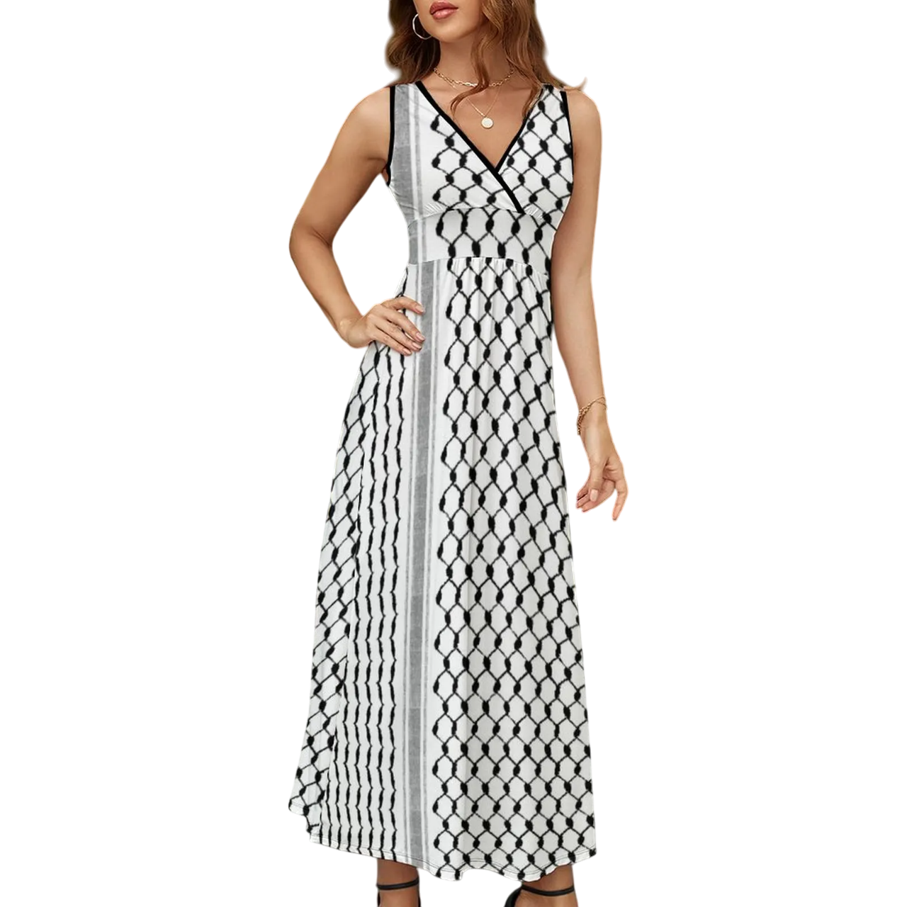 Chic Simplicity, Monochrome Maxi Dress