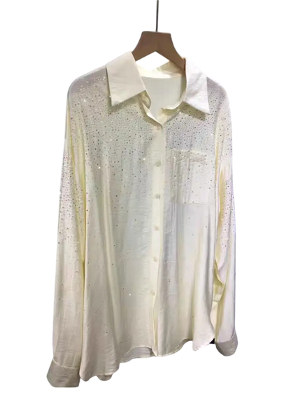 Starlight Elegance, Crystal Embellished Shirt