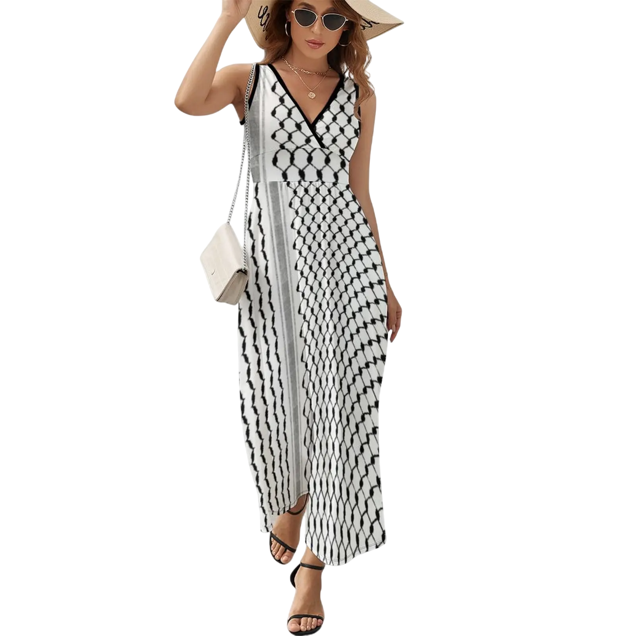 Chic Simplicity, Monochrome Maxi Dress